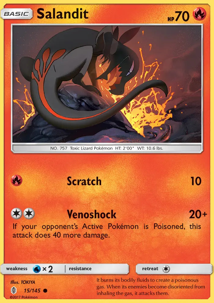 Salandit 15 Guardians Rising Pokesingles