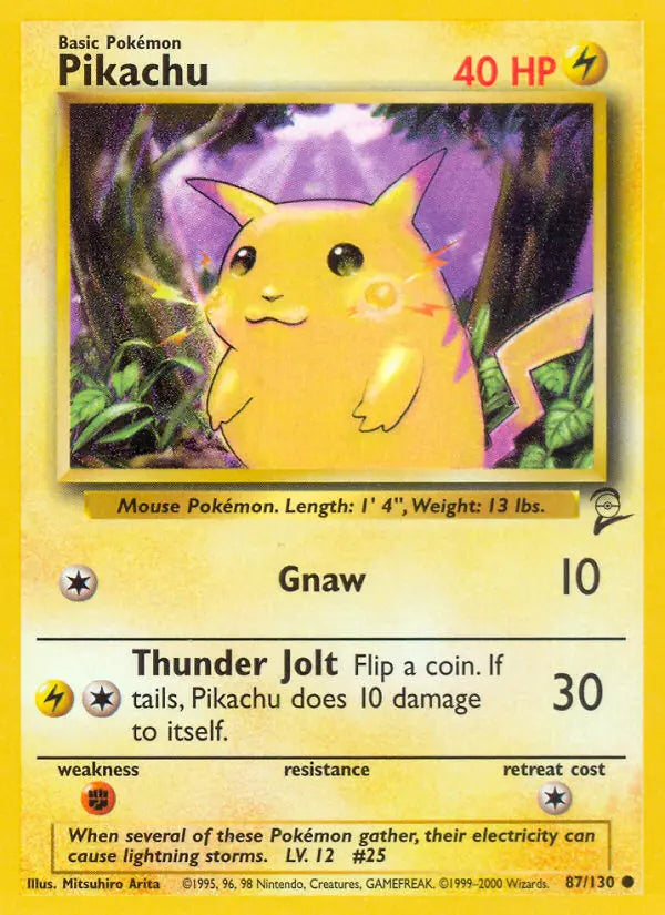 Pikachu 87 Base Set 2 Pokesingles