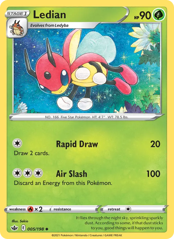 Ledian 5 Chilling Reign Pokesingles