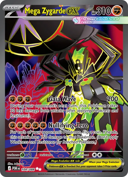 Mega Zygarde ex 104 Perfect Order Pokesingles