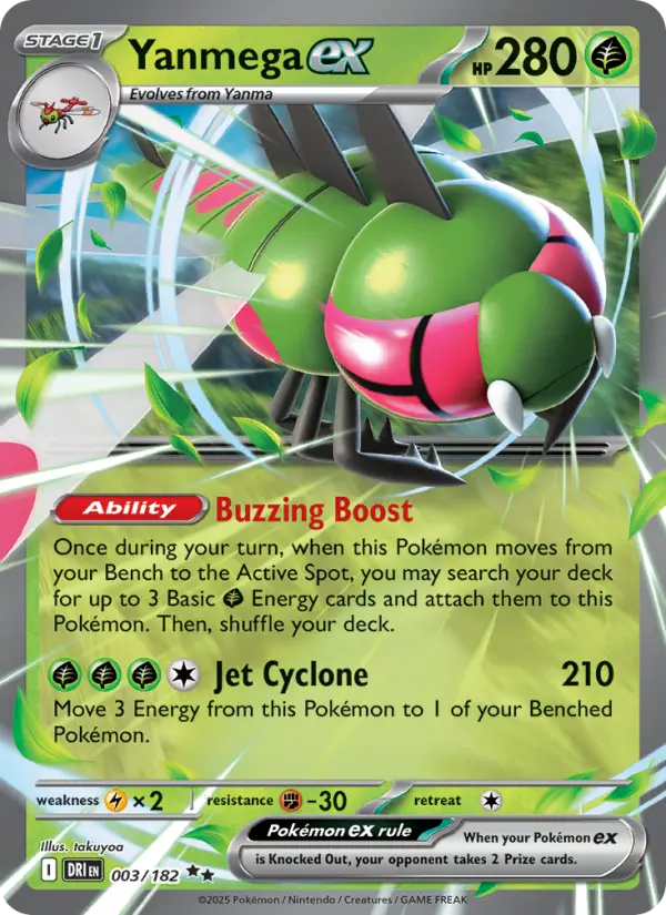 Yanmega ex 3 Destined Rivals Pokesingles