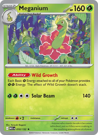 Meganium 10 Mega Evolution Pokesingles