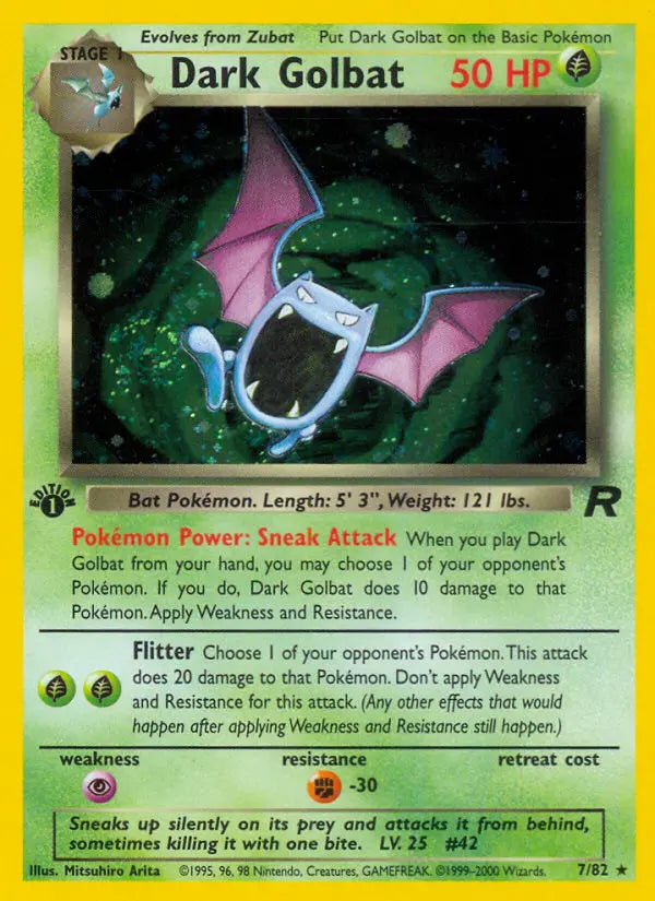 Dark Golbat 7 Team Rocket Pokesingles