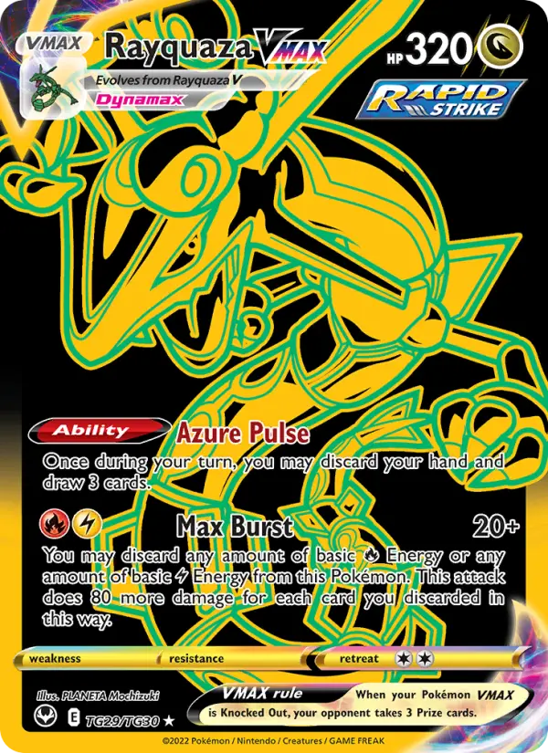 Rayquaza VMAX TG29 Silver Tempest Pokesingles