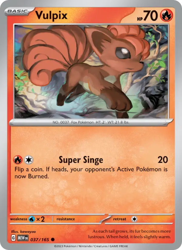 Vulpix 37 151 Pokesingles