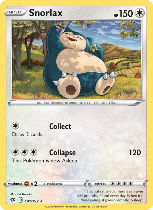 Snorlax 141 Rebel Clash Pokesingles