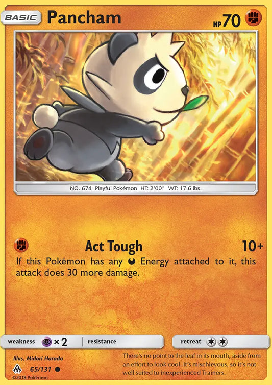 Pancham 65 Forbidden Light Pokesingles