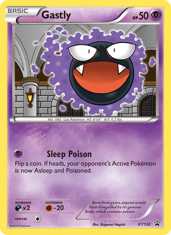 Gastly XY132 XY Black Star Promos Pokesingles