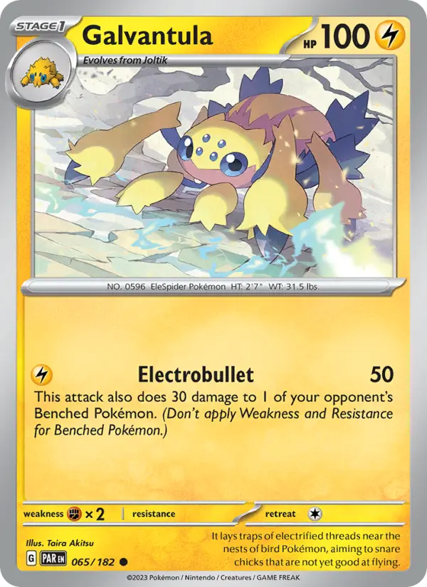 Galvantula 65 Paradox Rift Pokesingles