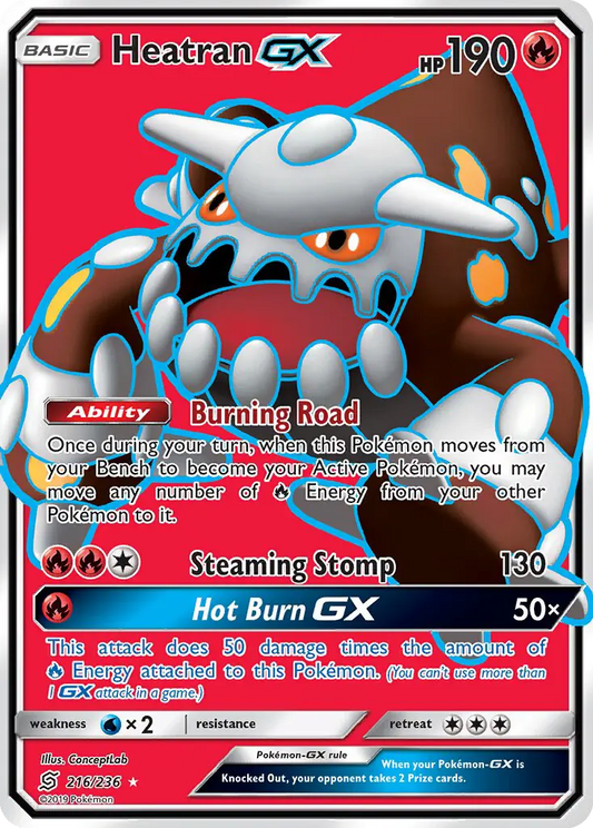 Heatran GX 216 Unified Minds Pokesingles