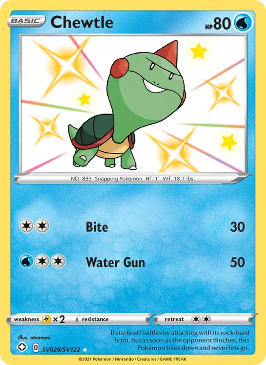 Chewtle SV028 Shining Fates Pokesingles