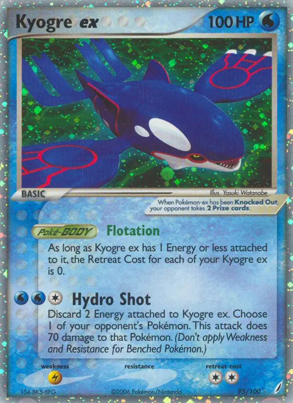 Kyogre ex 95 Crystal Guardians Pokesingles