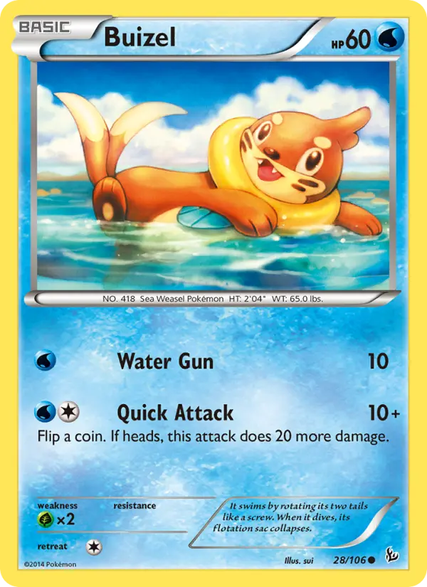 Buizel 28 Flashfire Pokesingles