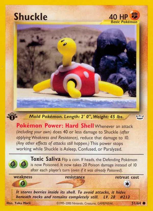 Shuckle 51 Neo Revelation Pokesingles