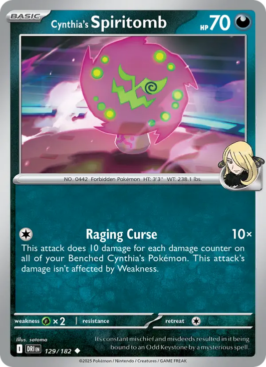 Cynthia's Spiritomb 129 Destined Rivals Pokesingles