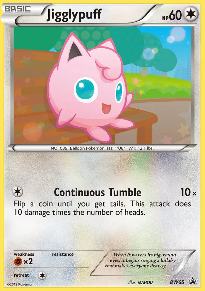 Jigglypuff BW65 BW Black Star Promos Pokesingles