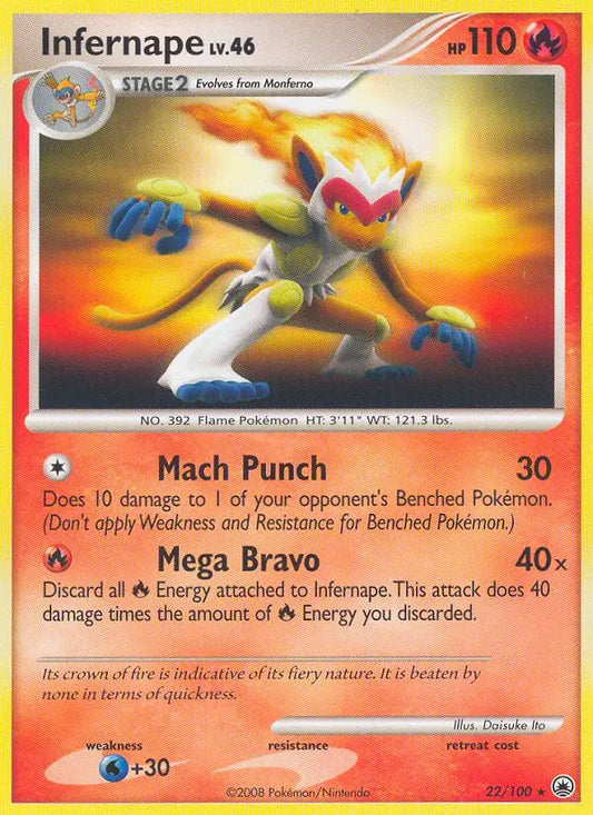 Infernape 22 Majestic Dawn Pokesingles