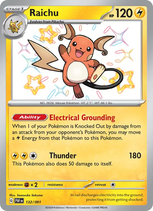 Raichu 132 Paldean Fates Pokesingles
