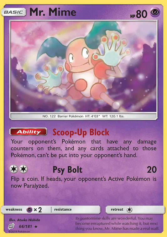 Mr. Mime 66 Team Up Pokesingles