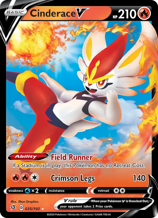 Cinderace V 35 Rebel Clash Pokesingles