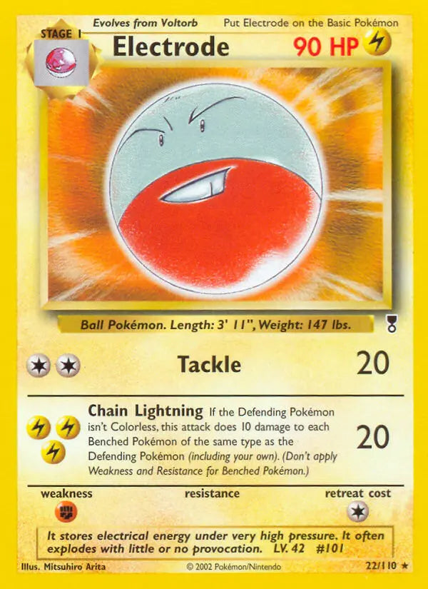 Electrode 22 Legendary Collection Pokesingles