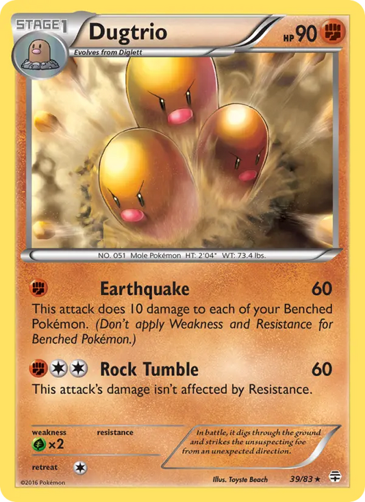 Dugtrio 39 Generations Pokesingles