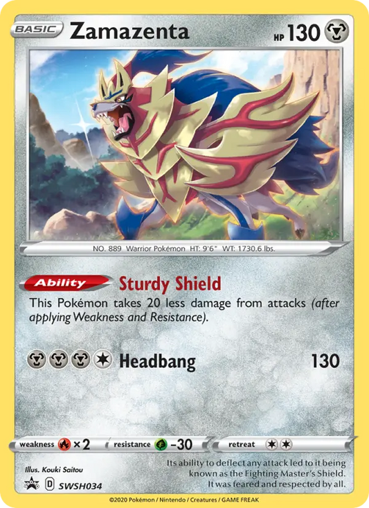 Zamazenta SWSH034 SWSH Black Star Promos Pokesingles