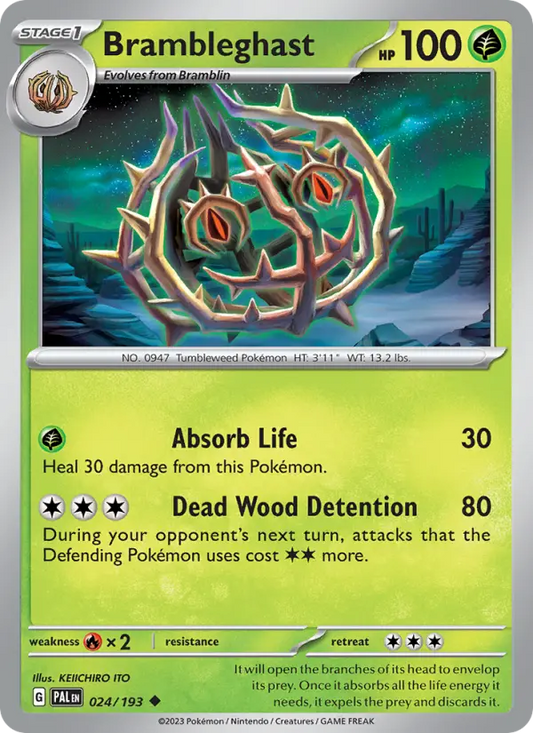 Brambleghast 24 Paldea Evolved Pokesingles