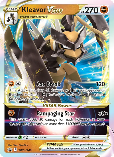 Kleavor VSTAR SWSH249 SWSH Black Star Promos Pokesingles