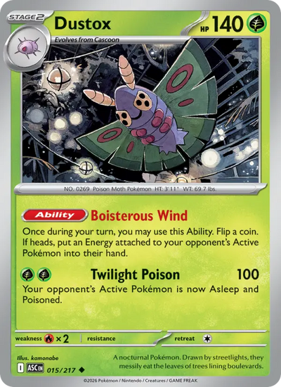 Dustox 15 Ascended Heroes Pokesingles