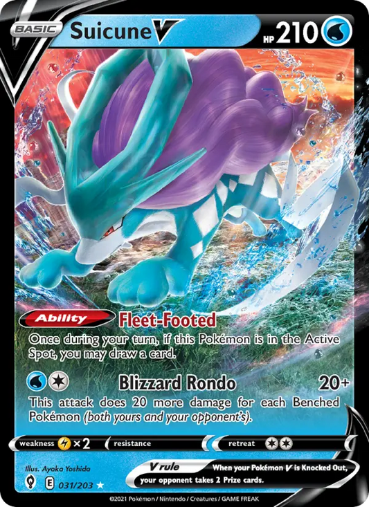 Suicune V 31 Evolving Skies Pokesingles