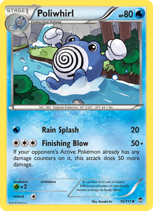 Poliwhirl 16 Furious Fists Pokesingles