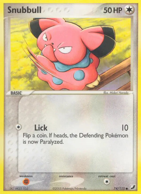 Snubbull 74 Unseen Forces Pokesingles