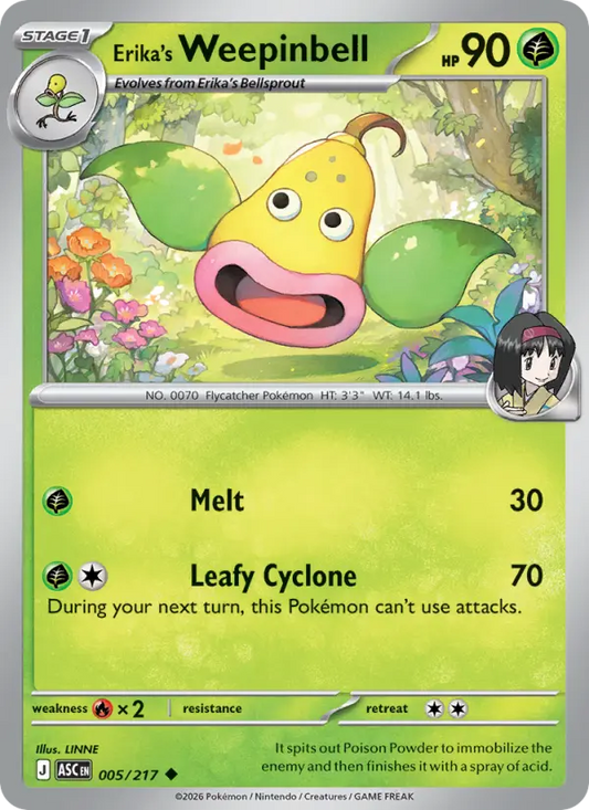 Erika's Weepinbell 5 Ascended Heroes Pokesingles