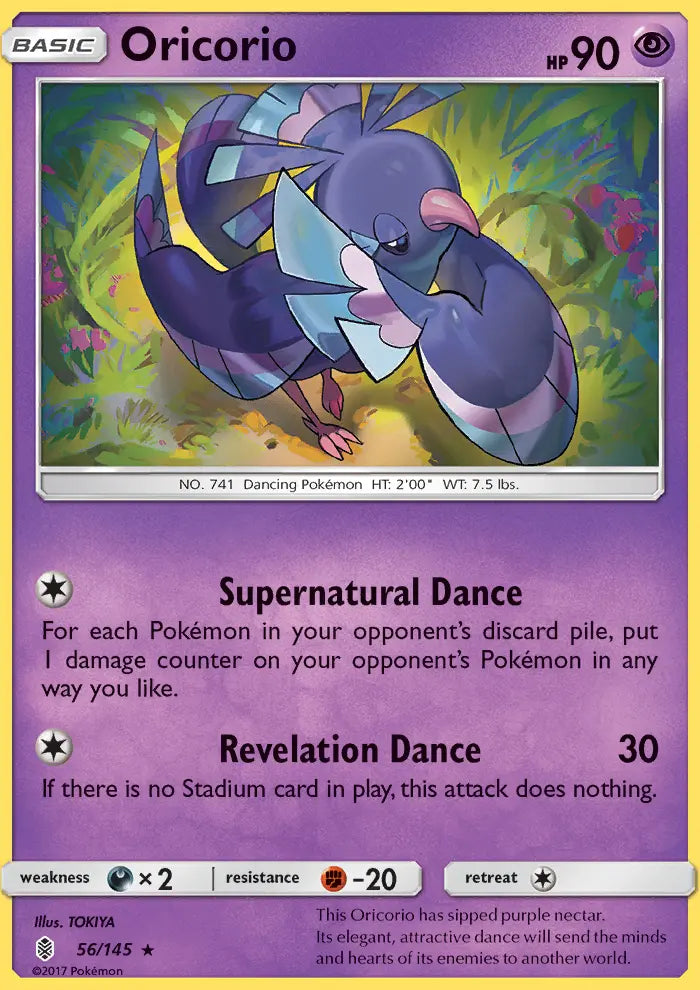 Oricorio 56 Guardians Rising Pokesingles