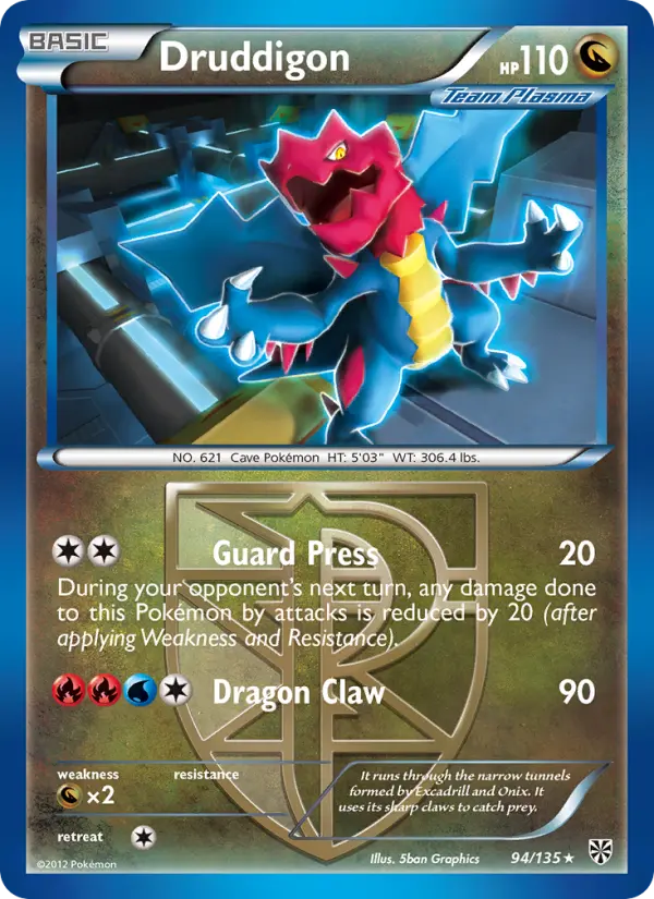 Druddigon 94 Plasma Storm Pokesingles