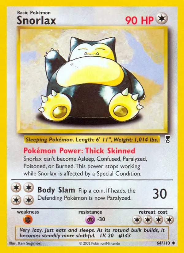 Snorlax 64 Legendary Collection Pokesingles