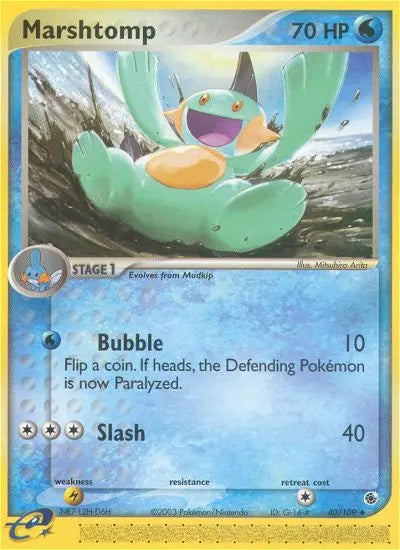 Marshtomp 40 Ruby & Sapphire Pokesingles