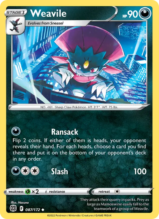 Weavile 87 Brilliant Stars Pokesingles