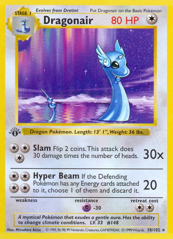 Dragonair 18 Base Set Pokesingles