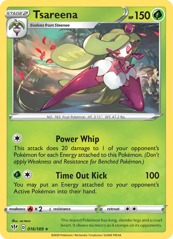 Tsareena 16 Darkness Ablaze Pokesingles