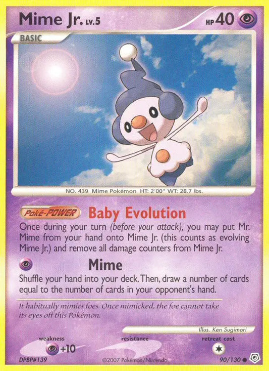Mime Jr. 90 Diamond & Pearl Pokesingles