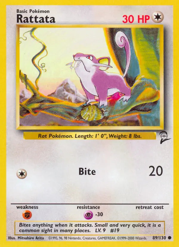 Rattata 89 Base Set 2 Pokesingles
