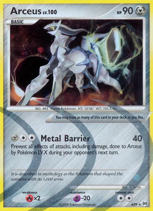 Arceus AR9 Arceus Pokesingles
