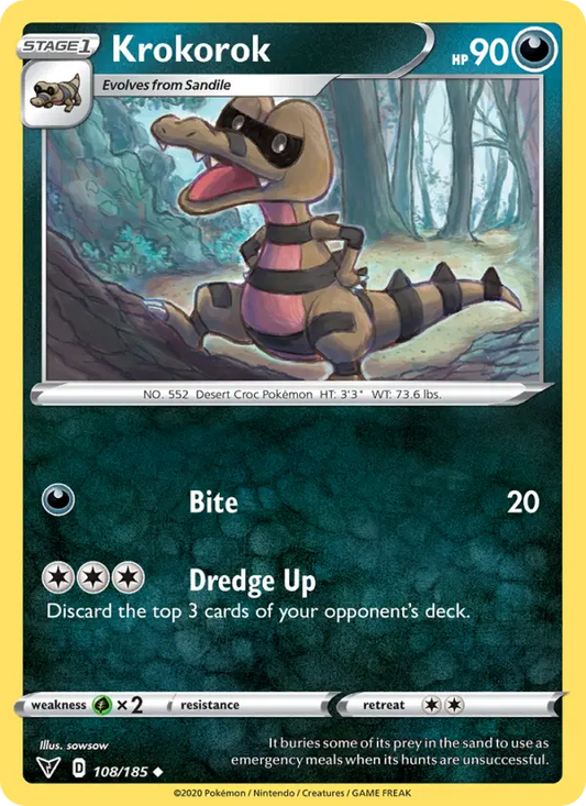 Krokorok 108 Vivid Voltage Pokesingles