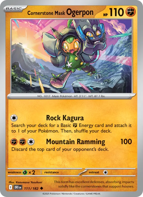 Cornerstone Mask Ogerpon 111 Destined Rivals Pokesingles