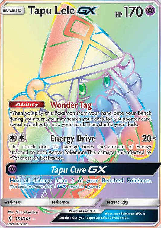 Tapu Lele GX 155 Guardians Rising Pokesingles