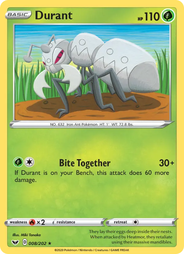 Durant 8 Sword & Shield Pokesingles