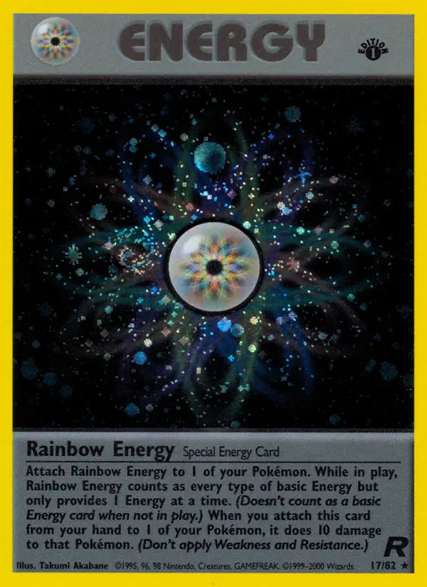 Rainbow Energy 17 Team Rocket Pokesingles