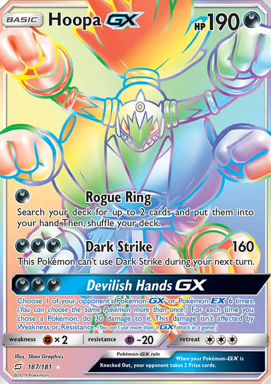 Hoopa GX 187 Team Up Pokesingles